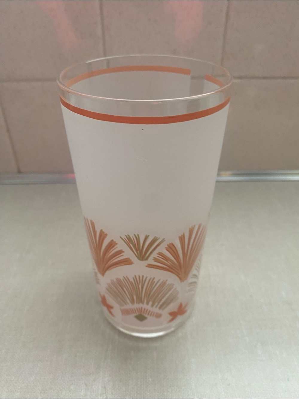 Vintage H.J. Stotter‎  Plastic Seashell Beach Tumbler Cup